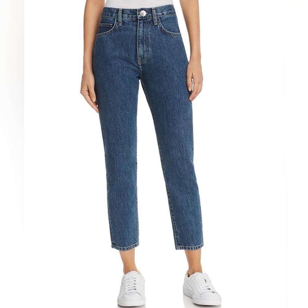 🇺🇸 CURRENT/ELLIOTT The Vintage Cropped Straight-Leg Jeans Size 26